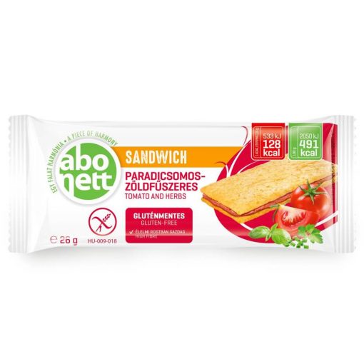 Abonett Sandwich cu roșii și ierburi aromatice- Fără gluten - 26 g