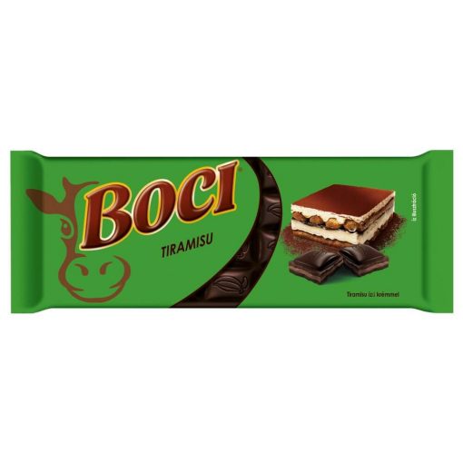 Boci ciocolată neagră cu aromă de prajitură Tiramisu - 85g