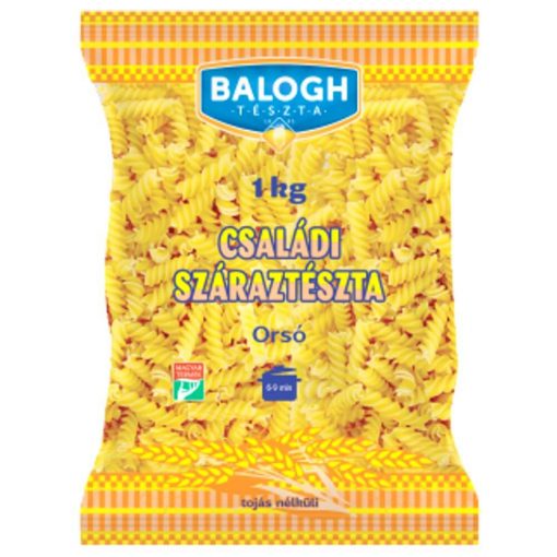 Balogh Tészta - Családi száraztészta - Orsó tojás nélküli száraztészta - 1kg