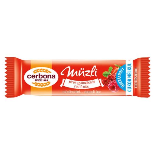 Baton musli cu fructe roșii Cerbona - 20 g