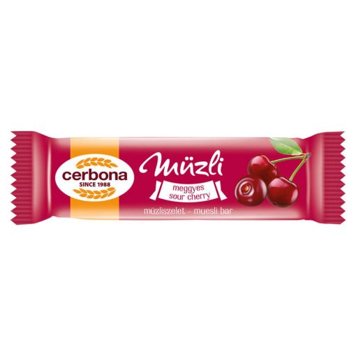 Baton musli cu vișine Cerbona - 20 g