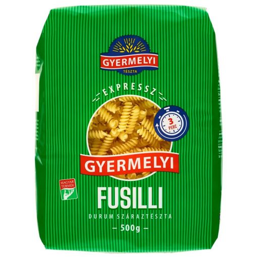 Gyermelyi Fusilli, paste uscate din făină durum expres - 500 g