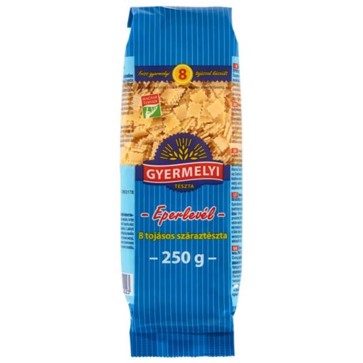 Gyermelyi pătrățele ondulate, paste făinoase uscate cu 8 ouă - 250 g