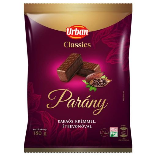 Urban Classics, Napolitane umplute cu cremă de cacao și acoperite cu glazură, 180g