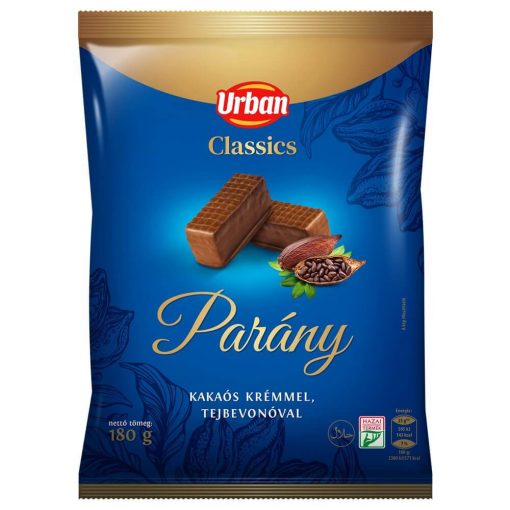 Urban Classics, Napolitane umplute cu cremă de cacao, glazurate cu ciocolată 180g