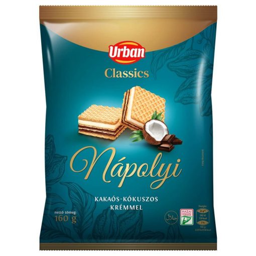 Urban Classics, Napolitane cu cacao și cocos 160g