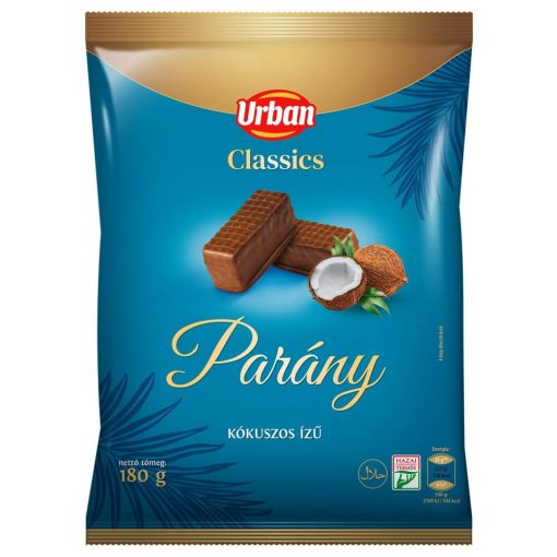 Urban Classics, Napolitane cu aromă de cocos glazurate cu ciocolată 180g