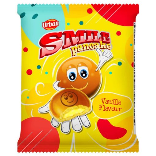 Urban Smile, Clătite americane cu umplutură de vanilie, 50 g